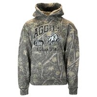 Utah State Aggie Bull Distressed Camouflage Unisex Hoodie